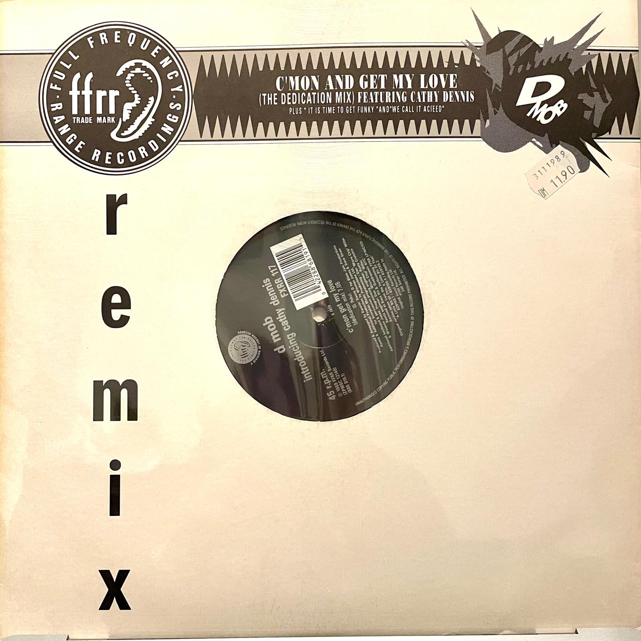 D Mob Featuring Cathy Dennis – C'Mon And Get My Love (Remix) (EX, FUNDA VG+) BOX3