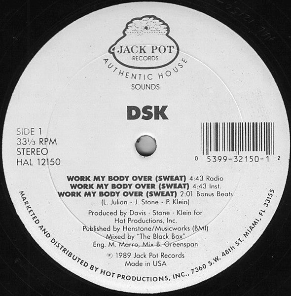 DSK – Work My Body Over (Sweat) (EX, Funda Generic VG+) Box24