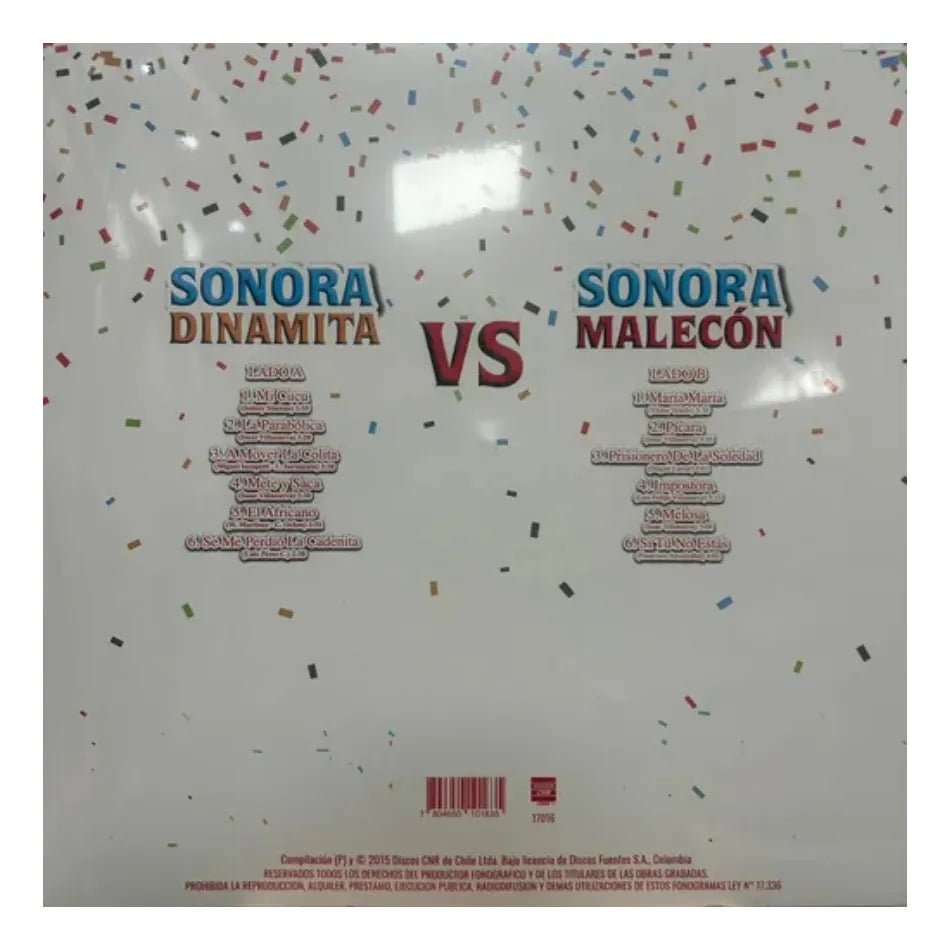 SONORA DINAMITA V/S SONORA MALECÓN - GRANDES EXITOS (NUEVO, SELLADO) BOXV4