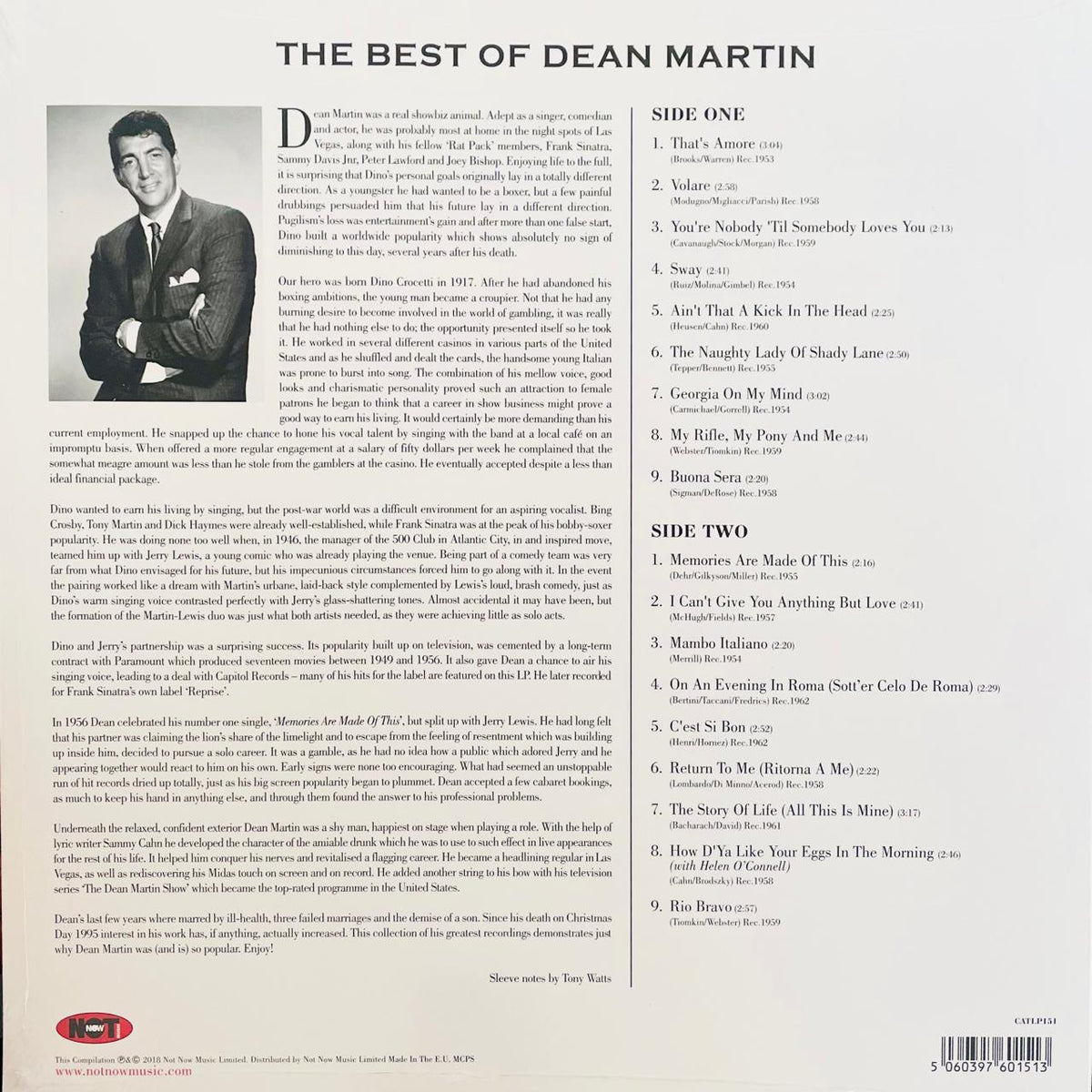 Dean Martin – The Best Of Dean Martin (NUEVO, SELLADO)