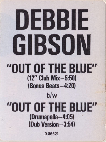 Debbie Gibson – Out Of The Blue (NM) BOX30