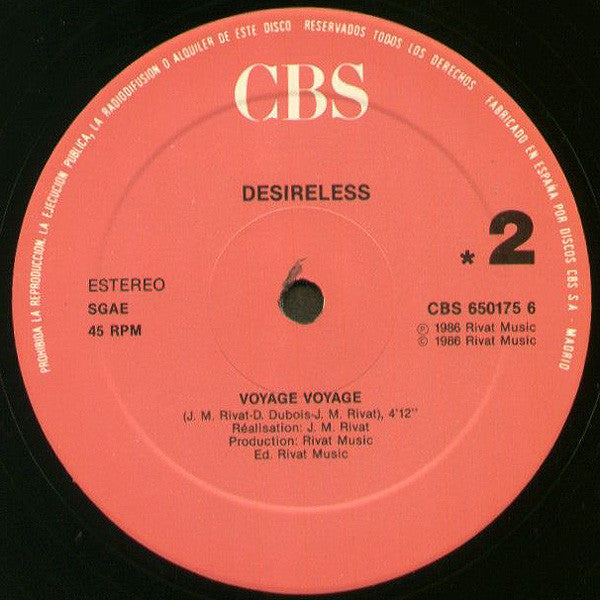 Desireless – Voyage Voyage (NM)