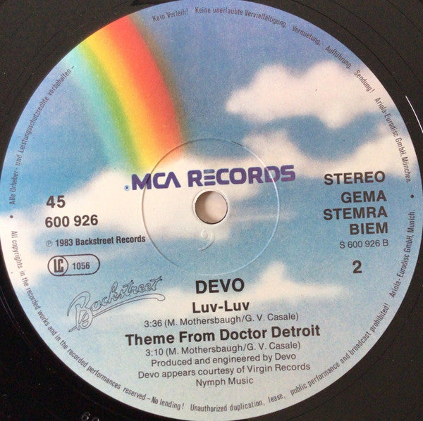 Devo – Theme From Doctor Detroit (NM, FUNDA EX) BOX28