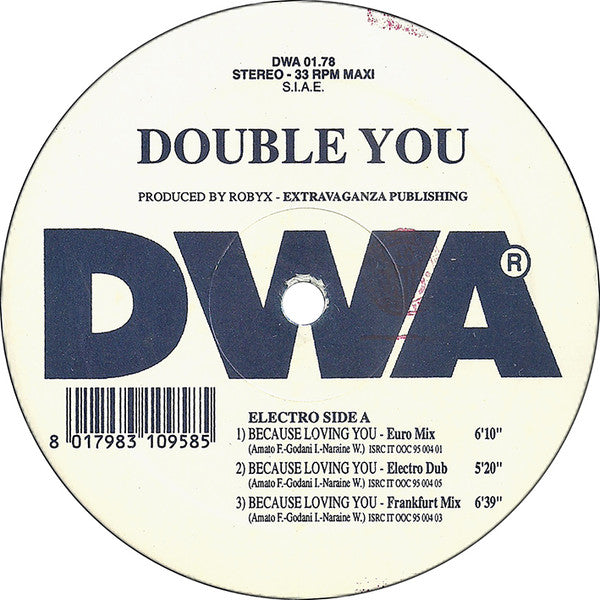 Double You – Because I'm Loving You (VG+) BOX30