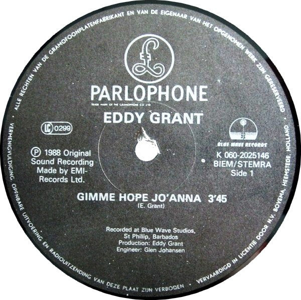 Eddy Grant – Gimme Hope Jo'Anna (NM)
