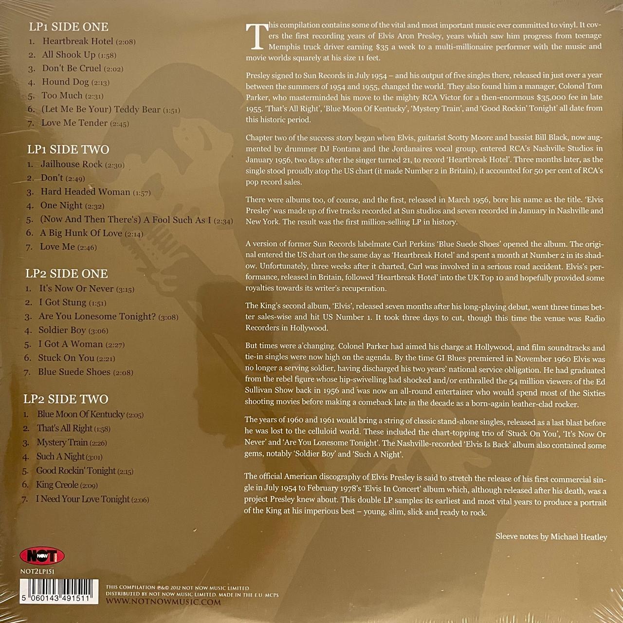 Elvis Presley – Elvis Gold (The Original Hits) / DISCO DOBLE (NUEVO, SELLADO) BOXV1