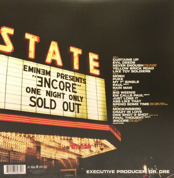 Eminem – Encore / DISCO DOBLE (NUEVO, SELLADO) BOXV37