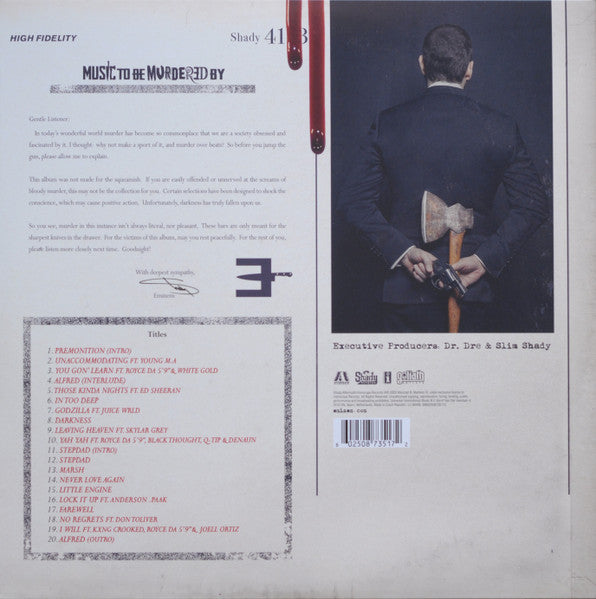Eminem, Slim Shady – Music To Be Murdered By / DISCO DOBLE (NUEVO, SELLADO) BOXV47