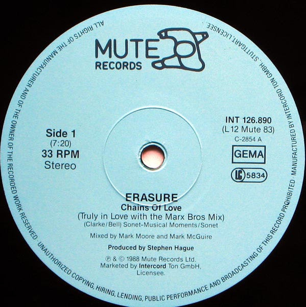Erasure – Chains Of Love (VG+) BOX28
