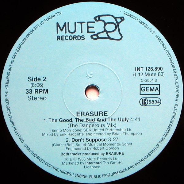 Erasure – Chains Of Love (VG+) BOX28