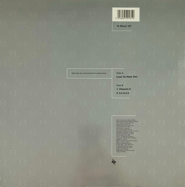 Erasure – Love To Hate You (NM) BOX11