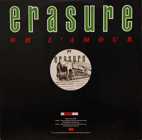 Erasure – Oh L'Amour (VG+) BOX12