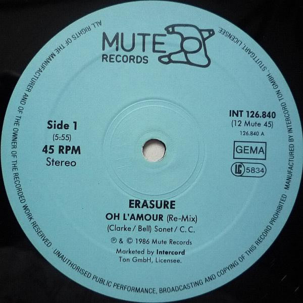 Erasure – Oh L'Amour (VG+) BOX3