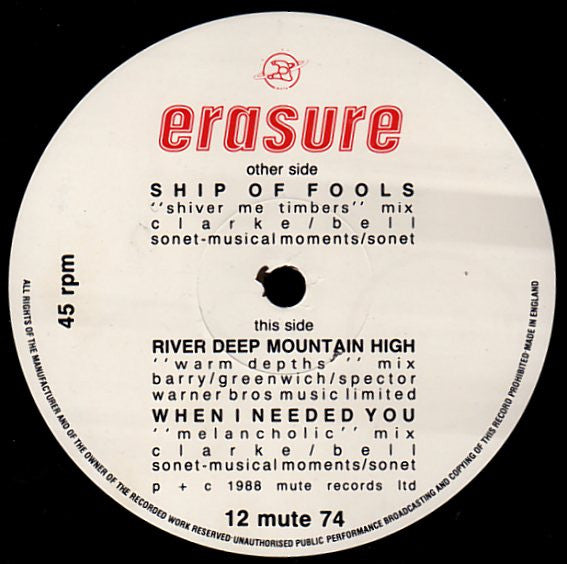 Erasure – Ship Of Fools (NM) BOX12