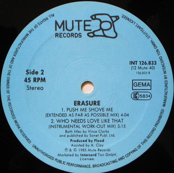 Erasure – Who Needs Love Like That (NM)