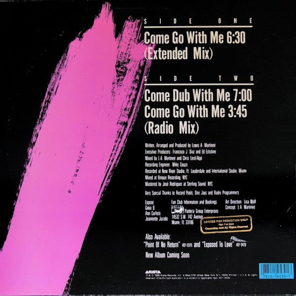 Exposé – Come Go With Me (NM, FUNDA EX)