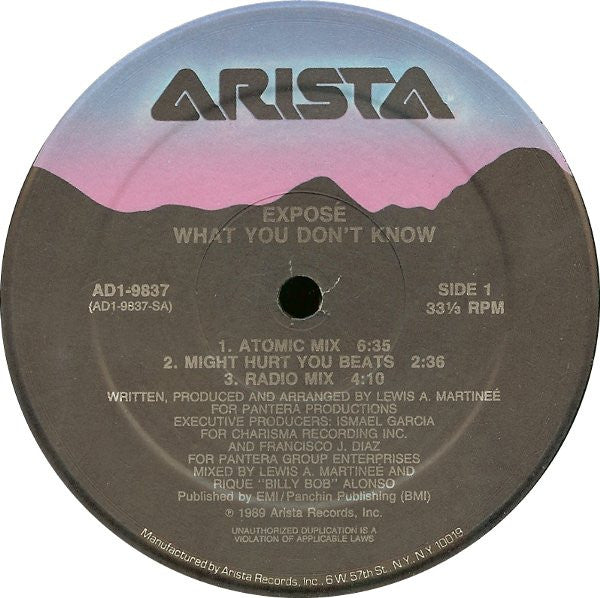 Exposé – What You Don't Know (VG+) BOX26