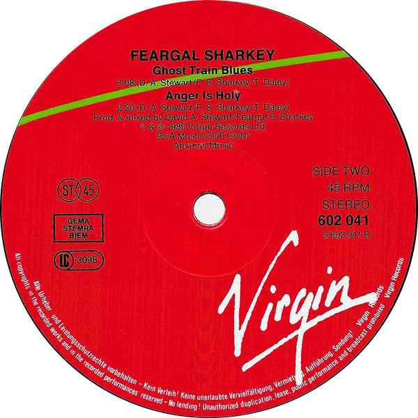 Feargal Sharkey – A Good Heart (VG+) BOX2