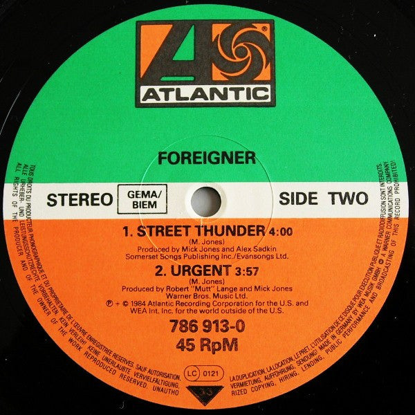 Foreigner – I Want To Know What Love Is (Extended Version) (NM, FUNDA VG+)