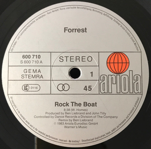 Forrest – Rock The Boat (EX, Funda Generic) Box33