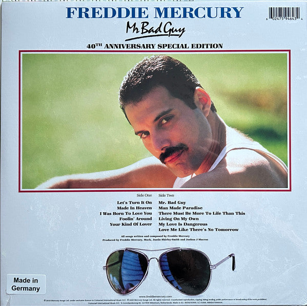 Freddie Mercury – Mr. Bad Guy - 40th Anniversary Special Edition (NUEVO, SELLADO) BOXV49