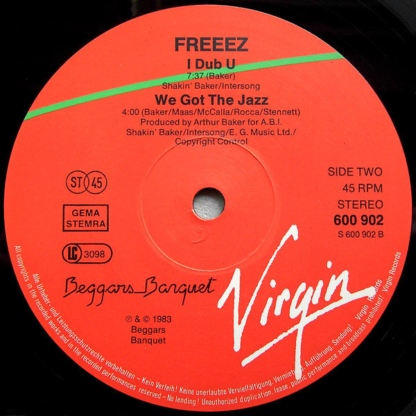 Freeez – I.O.U. (Megamix) (EX, FUNDA VG+)