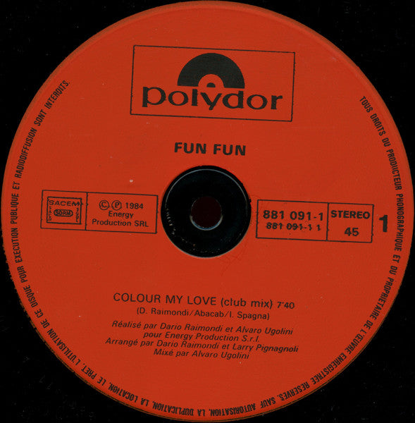 Fun Fun – Colour My Love (NM, FUNDA VG+) BOX11