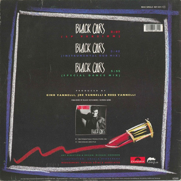 Gino Vannelli – Black Cars (NM, FUNDA VG+) BOX21