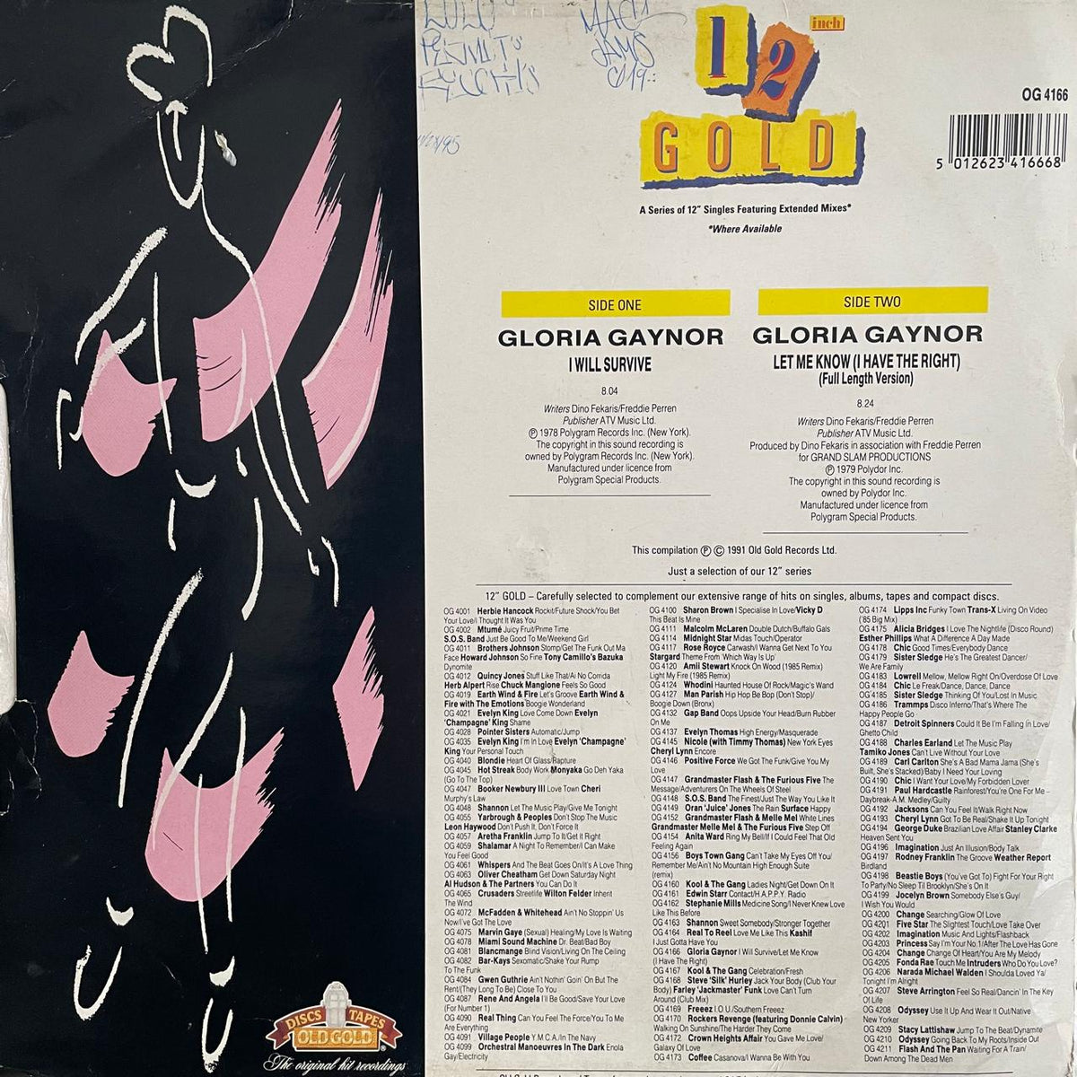 Gloria Gaynor – I Will Survive / Let Me Know (I Have The Right) (VG+) BOX32