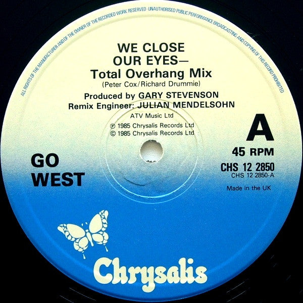 Go West – We Close Our Eyes (Total Overhang Mix) (NM, FUNDA EX) BOX2