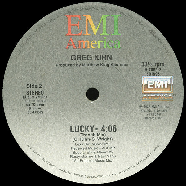 Greg Kihn – Lucky (EX) BOX29