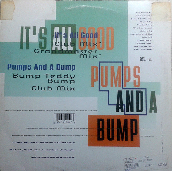 Hammer – Pumps And A Bump / It's All Good (NM, FUNDA VG+) BOX11