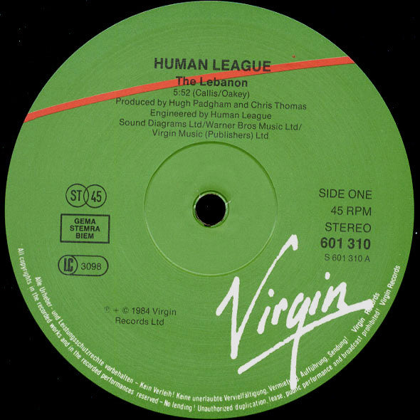 Human League – The Lebanon (NM)