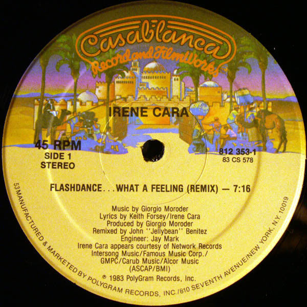 Irene Cara – Flashdance ... What A Feeling (Remix) (VG+) BOX26
