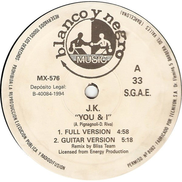 J.K. – You & I (EX,FUNDA VG+) BOX31