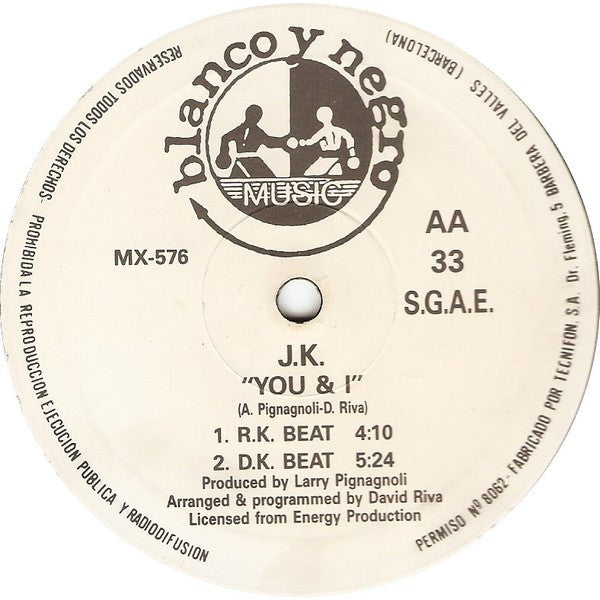 J.K. – You & I (EX,FUNDA VG+) BOX31