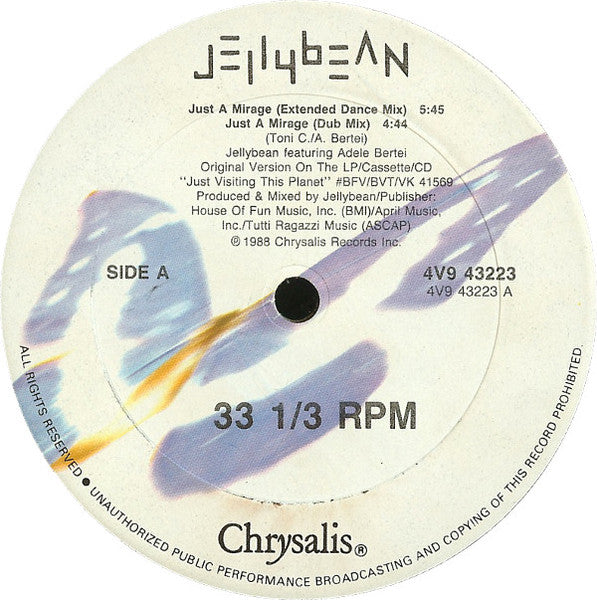 Jellybean Featuring Adele Bertei – Just A Mirage (NM, FUNDA EX)