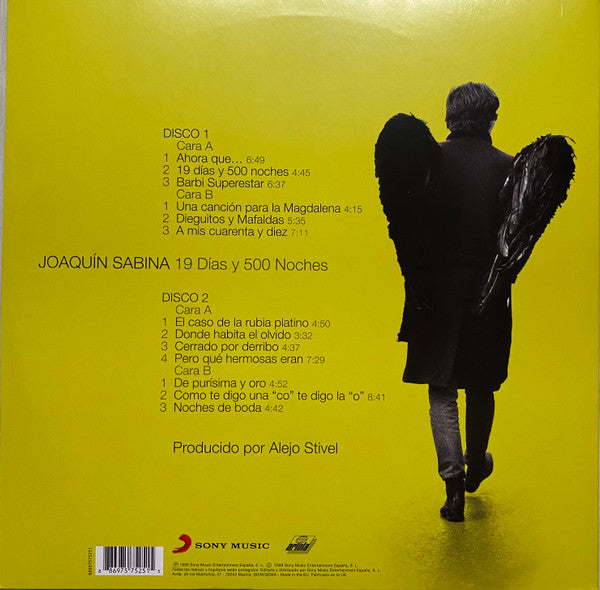 Joaquín Sabina – 19 Días Y 500 Noches / DISCO DOBLE (NUEVO, SELLADO)