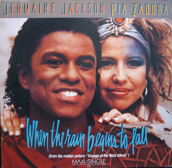 Jermaine Jackson And Pia Zadora – When The Rain Begins To Fall (VG, Funda VG+) Box5