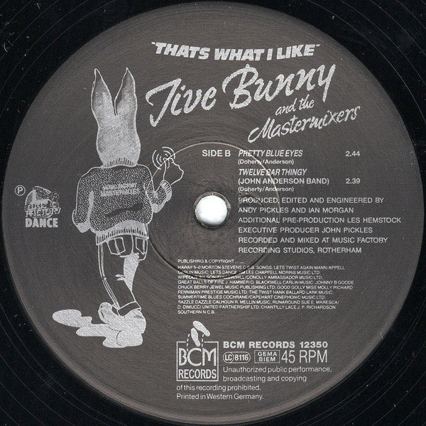 Jive Bunny And The Mastermixers – That's What I Like (VG+) BOX5