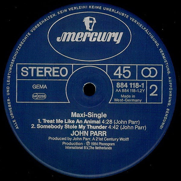 John Parr – St. Elmo's Fire (Man In Motion) (NM, FUNDA VG+) BOX23
