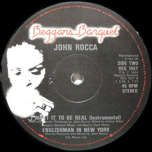 John Rocca – I Want It To Be Real (NM)
