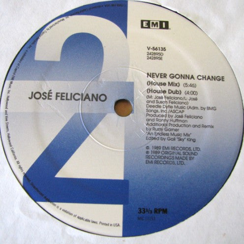José Feliciano – Never Gonna Change (NM, FUNDA VG+) BOX30