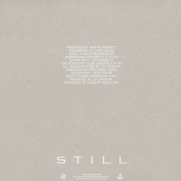 Joy Division – Still / DISCO DOBLE (NUEVO, SELLADO) BOXV48