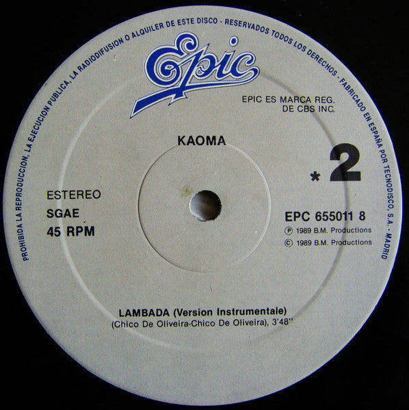 Kaoma – Lambada (EX, FUNDA VG+) BOX32
