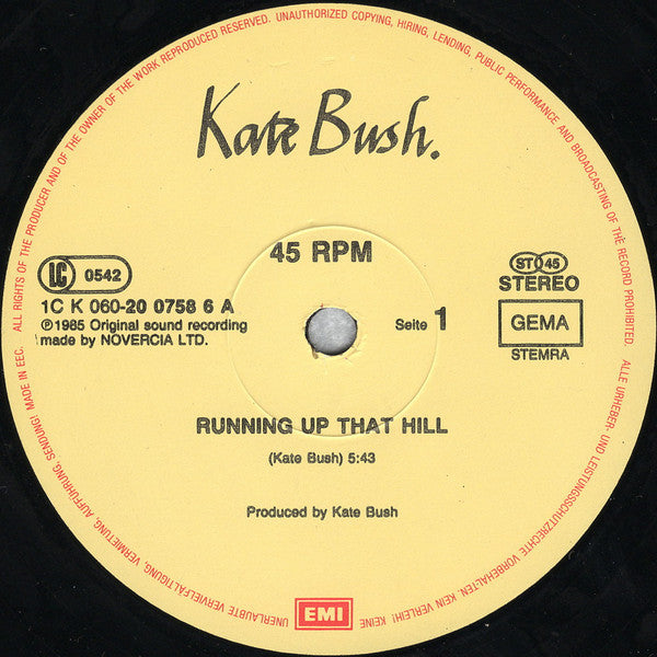 Kate Bush – Running Up That Hill (NM)