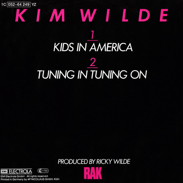 Kim Wilde – Kids In America (NM, FUNDA VG+)