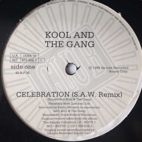 Kool & The Gang – Celebration (S.A.W. Remix) (NM, FUNDA EX) BOX3