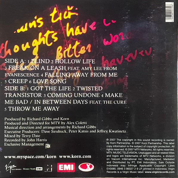 Korn – MTV Unplugged (NUEVO, SELLADO)