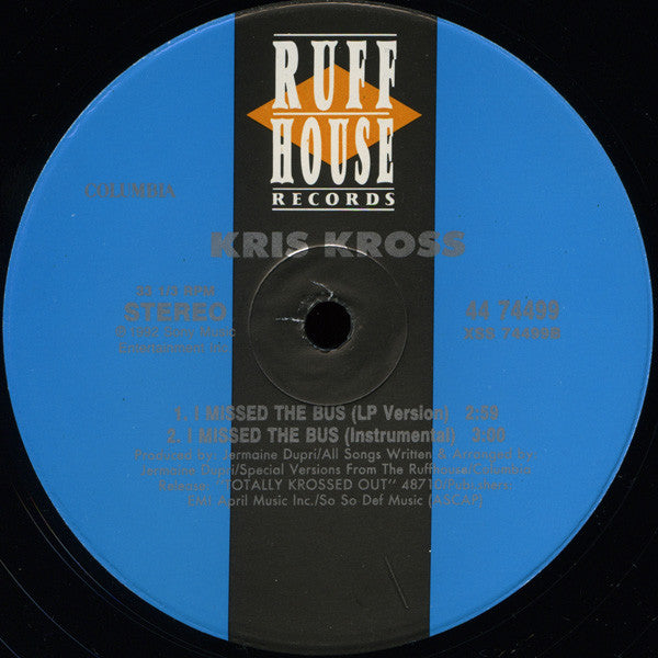Kris Kross – I Missed The Bus (NM) BOX12